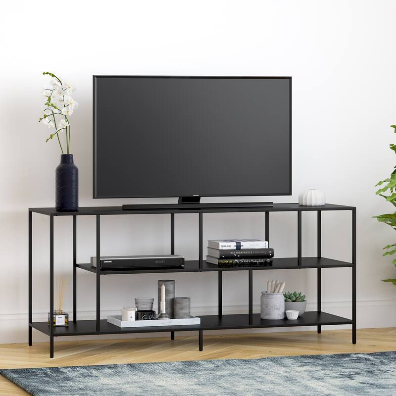 Winthrop Rectangular TV Stand with Metal Shelves for TV's up to 60"