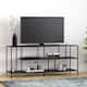 Option 55" Blackened Bronze with Metal Shelves