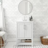 30 Bathroom Vanity with Single Sink, Bathroom Cabinet Set with Sink Combo,  Wood Storage Bathroom Vanities with Undermount Sink - On Sale - Bed Bath &  Beyond - 37180776