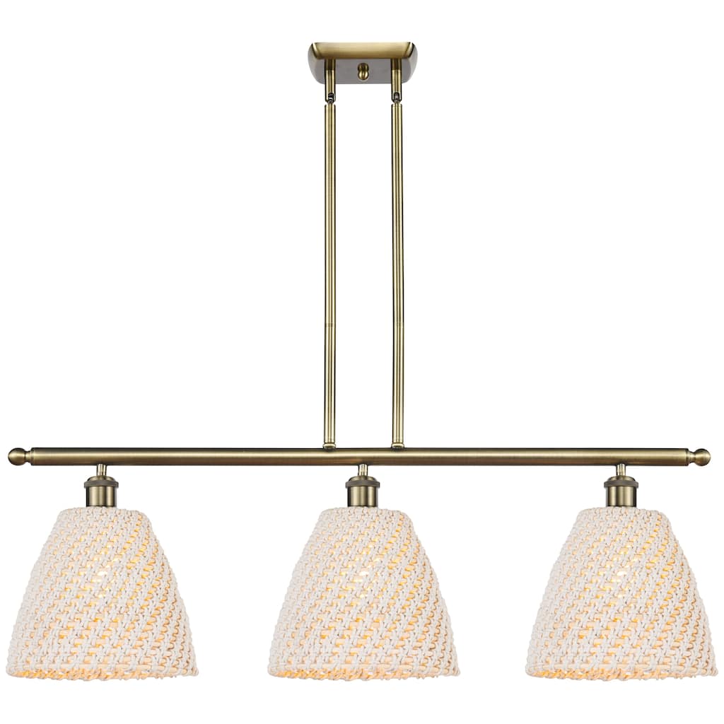 Innovations Lighting Endless Possibilities Ballston - Bristol Natural - 3 Light 36" Stem Hung Island Light
