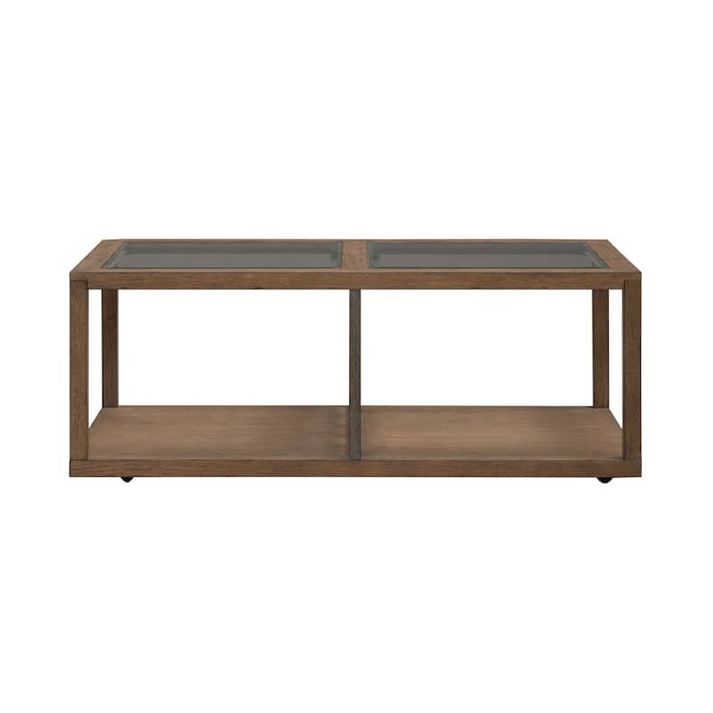 Liberty Furniture Bayhill Trellis Glass Top Cocktail Table, End Table Options