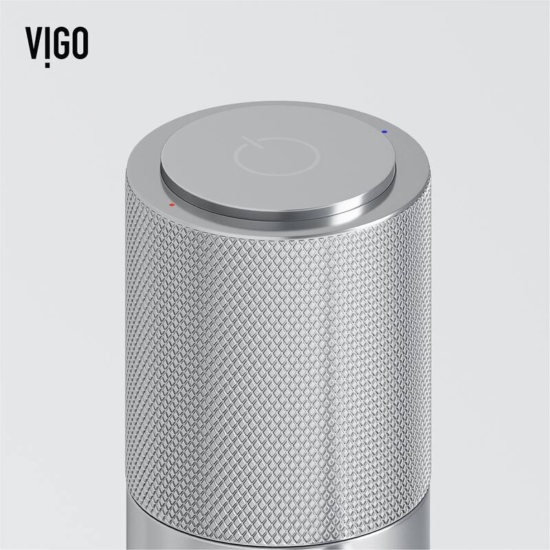VIGO Cypress 21"L x 14"W Concrete Vessel Sink and Apollo 12"H Faucet Set - Chrome