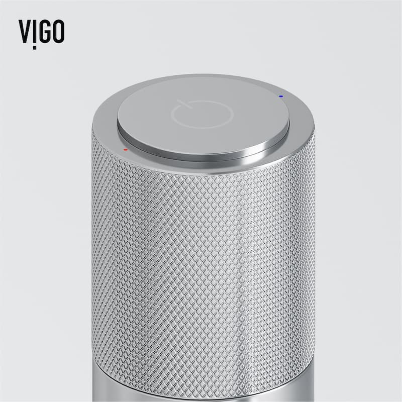 VIGO Segovia 16"L x 12"W Concrete Vessel Sink and Apollo 12"H Faucet Set