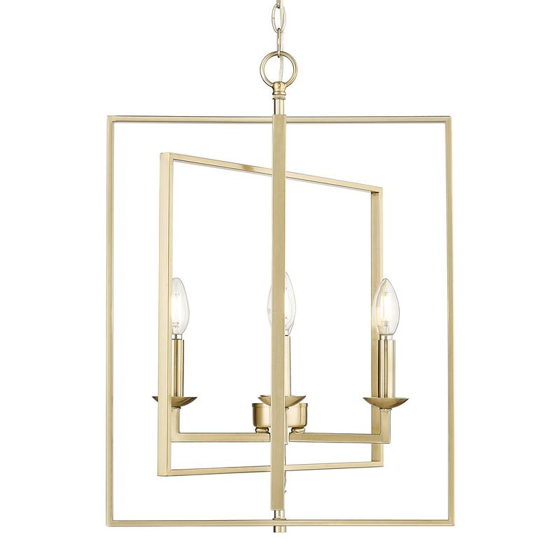 Millennium Lighting 4 Light 20" Wide Geometric Chandelier - Modern Gold