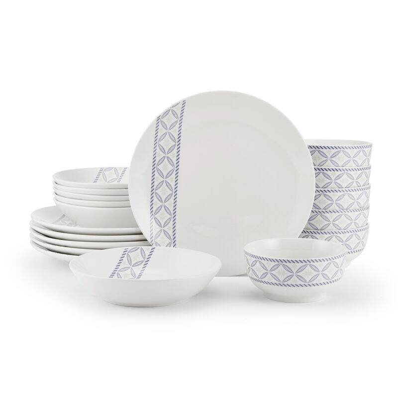 Studio Nova Preslie 18-Piece Dinnerware Set, Service for 6 - 18-pc
