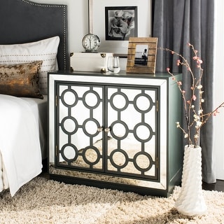 SAFAVIEH Kaia 2-Door Steel Teal Storage Chest