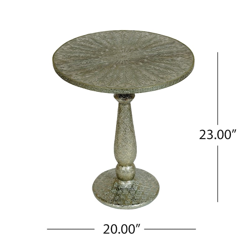 Desmet Iron Accent Table by Christopher Knight Home