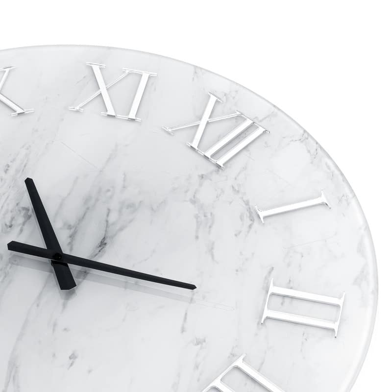 23.6" Glass Frameless Decorative Wall Clock