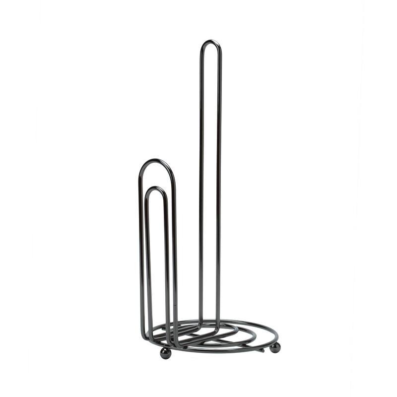 Kitchen Details Paper Towel Holder in Onyx - 6"Rd x 13"