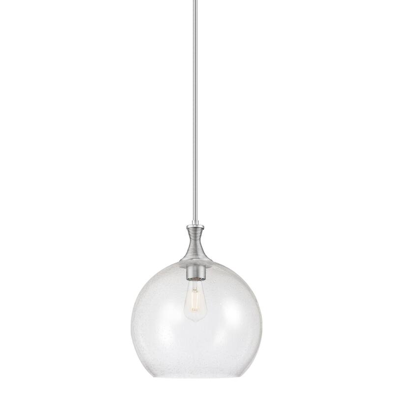 Innovations Lighting 415-1S-18-14 Astor Pendant Astor 14" Wide Pendant - Satin Nickel / Seedy