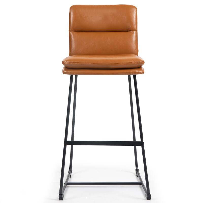 Set of 2 Aulani Upholstered Metal Frame Bar Stool