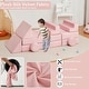 preview thumbnail 22 of 22, 22Pcs Modular Kids Play Couch, Toddler Play Foam Convertible Couch, Floor Sofa for Children for Playroom Bedroom