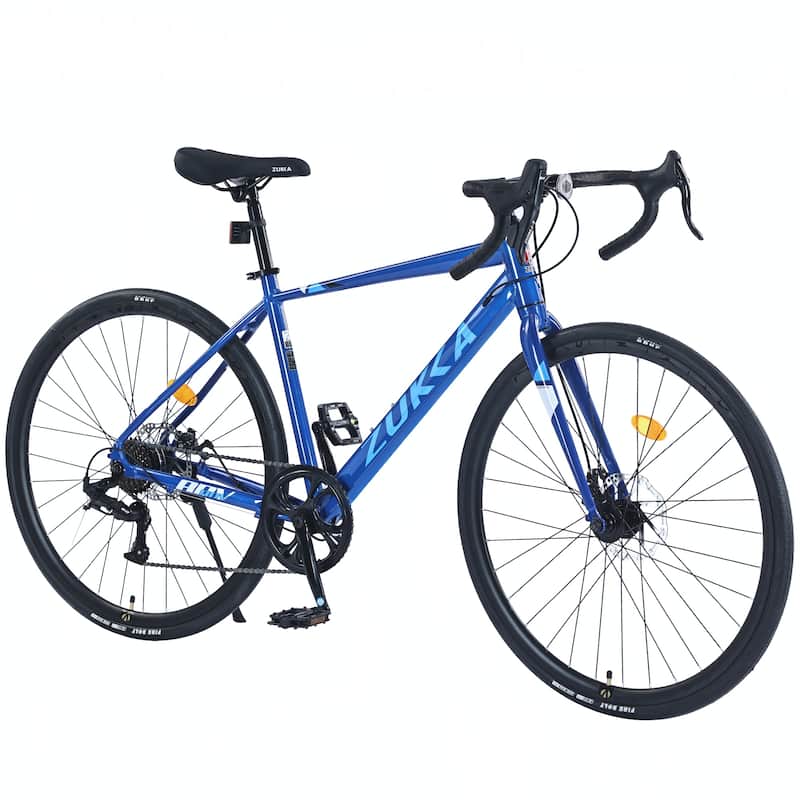 700C Road Bike ,7 Speed Road Bike,Aluminum Alloy Frame,Blue