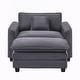 preview thumbnail 45 of 45, Organnice 40" Chenille Lounge Chair for Reading, Modern Couch Cozy Sofa Bed with Ottoman, Living Room Single Sofa Accent Chair