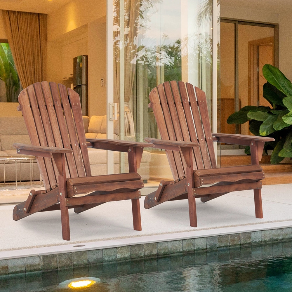 Solid wood folding adirondack sales chair