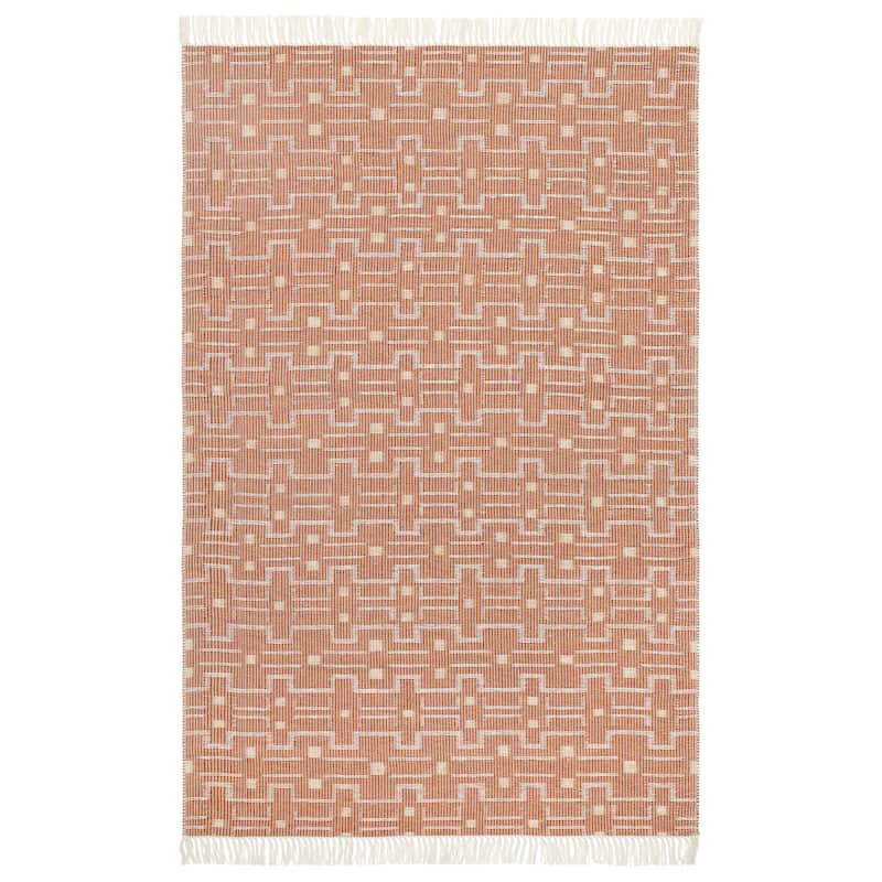 Terra by Obeetee Aurora Rafe Multi Rug - 2'x3' - Straw Stripe