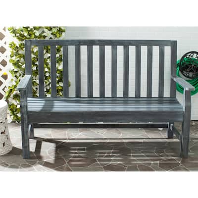 SAFAVIEH Outdoor Arushi Acacia Wood Bench - 60Wx25Dx39H