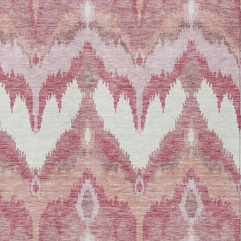 HomeRoots Ikat Transitional Rectangle Outdoor Rug