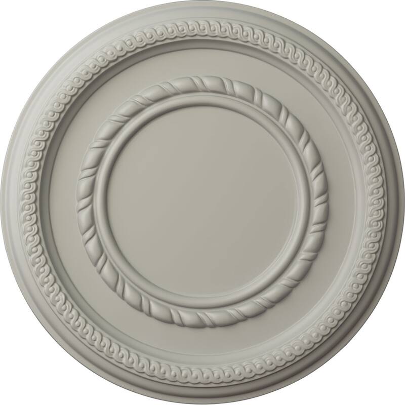 12 5/8"OD x 1 1/8"P Federal Roped Small Ceiling Medallion