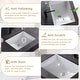 preview thumbnail 7 of 10, CB HOME 20'' x 14'' Undermount Bathroom Vanity Sink, Rectangle White Ceramic Bathroom Sink-(20-5/8''x14-1/2''x8-1/4'')