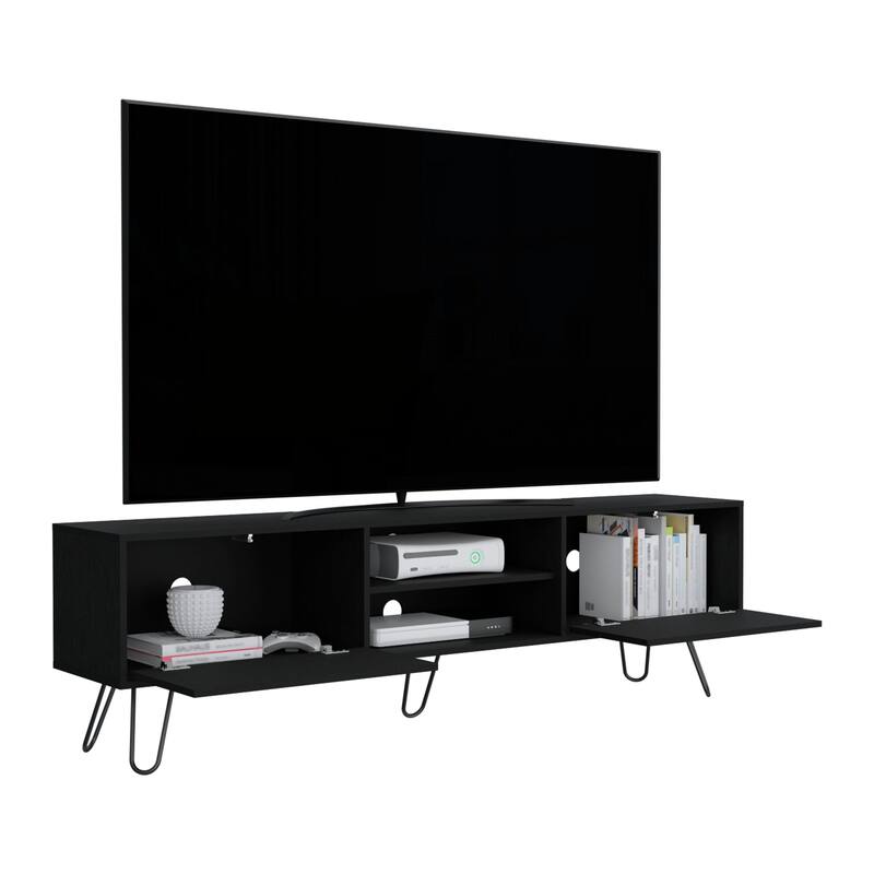 Vassel 2-Cabinet TV Stand Hairpin Legs
