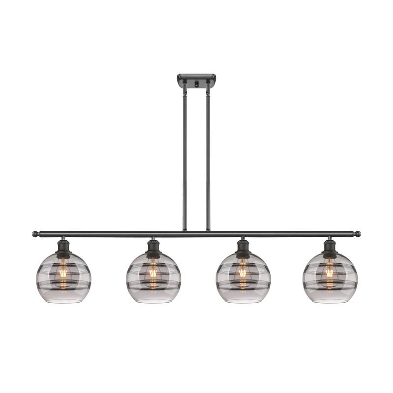 Innovations Lighting 516-4I-10-48 Rochester Linear Rochester 4 Light - Oil Rubbed Bronze / Smoked
