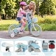 preview thumbnail 8 of 8, Gymax 14'' Kids Bike Toddler Bicycle w/Training Wheels Hand & Coaster - 14'' Blue