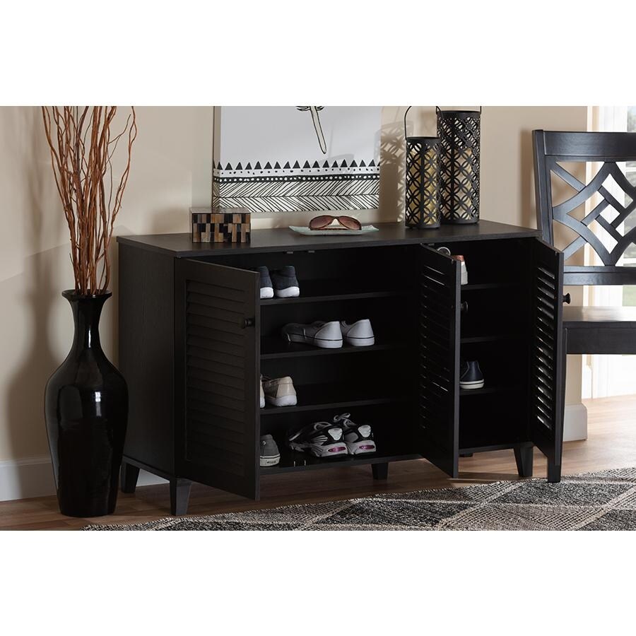 Contemporary Shoe-Storage Cabinet with 2 Doors