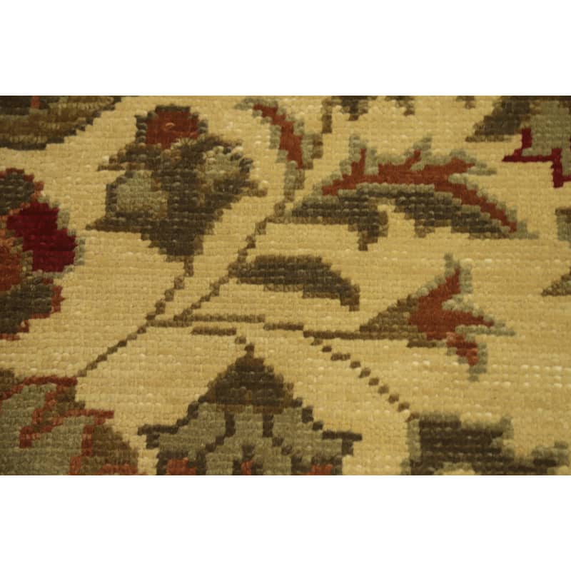 Floral Indian Area Rug 7x10 - 9' 10'' X 6' 6''