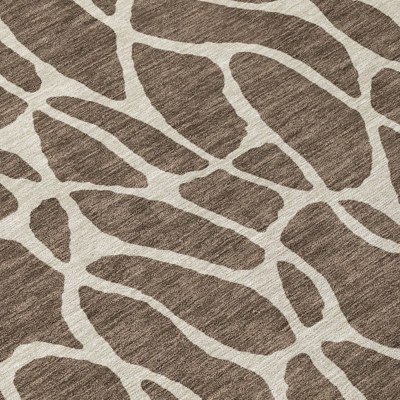 Machine Washable Indoor/ Outdoor Modern Chantille Rug
