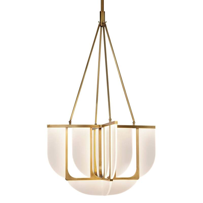 Alora Lighting CH336830-UNV Anders 30" Wide LED Chandelier - Vintage Brass