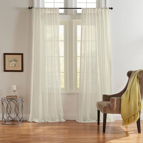 Asher Cotton Voile Sheer Window Curtain