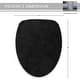preview thumbnail 8 of 189, Home Weavers Waterford Collection Cotton Toilet Lid Rug | Elastic Fit | Fit Most Standard Toilet Lid | 18"x18"