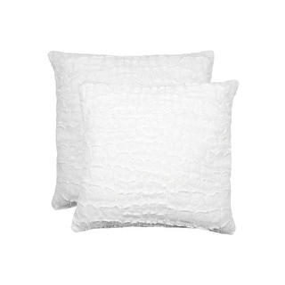 Luxe Home Decor Belton Faux Fur Pillow | 2-Piece
