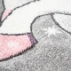 preview thumbnail 5 of 12, Kids Rug for Nursery Enchanted Unicorn and Rainbows in the Sky