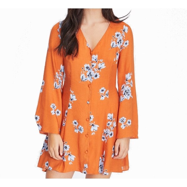 miss selfridge orange dress