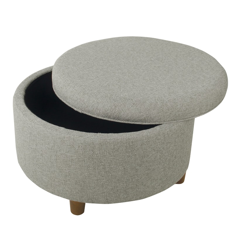 HomePop Round Storage Ottoman