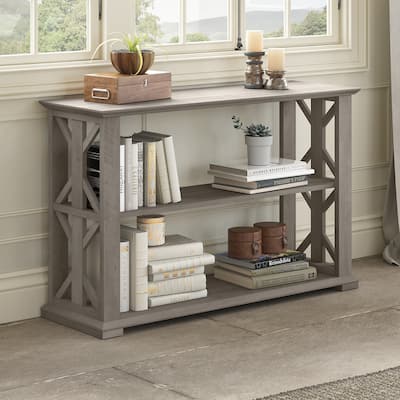 Homestead Console Table with Shelves by Bush Furniture