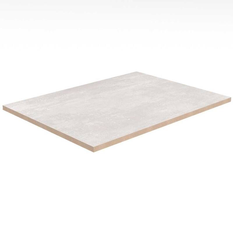 Quell 10in x 13in White Ceramic Floor and Wall Tile