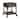 Wood Industrial Side Table with Smooth-Glide Drawers and Open Shelf, Brown - 22.44" L x 21.65" W x 23.11" H