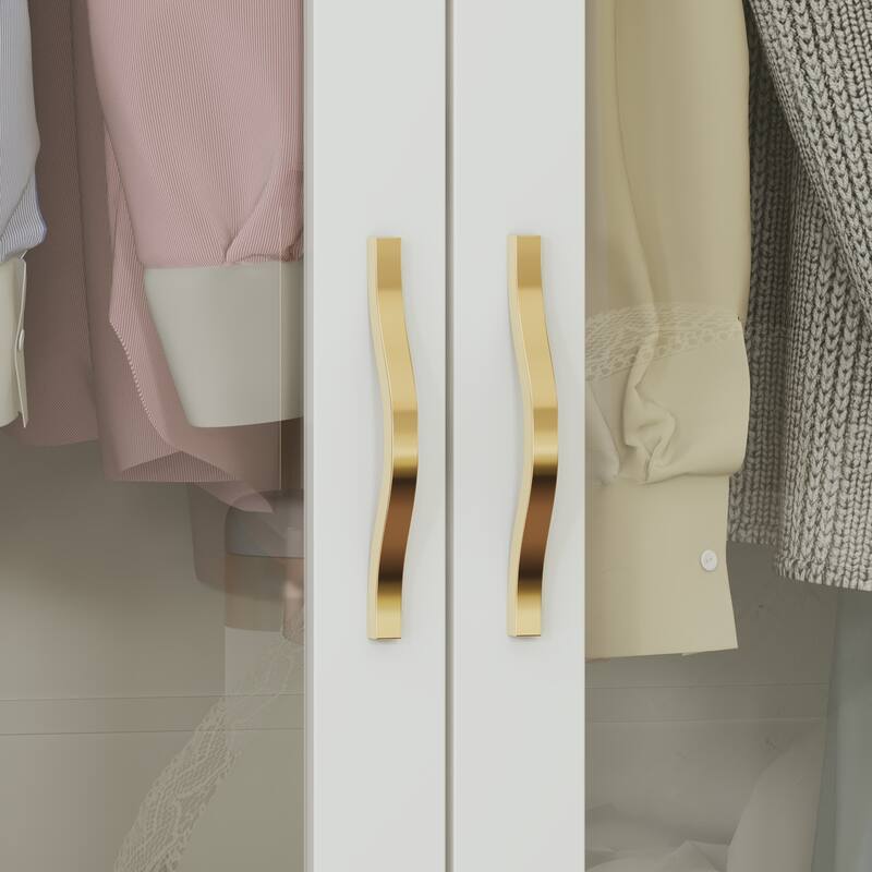 Multi-Piece Wardrobe Set Adaptable Closet Modules Combo Armoires