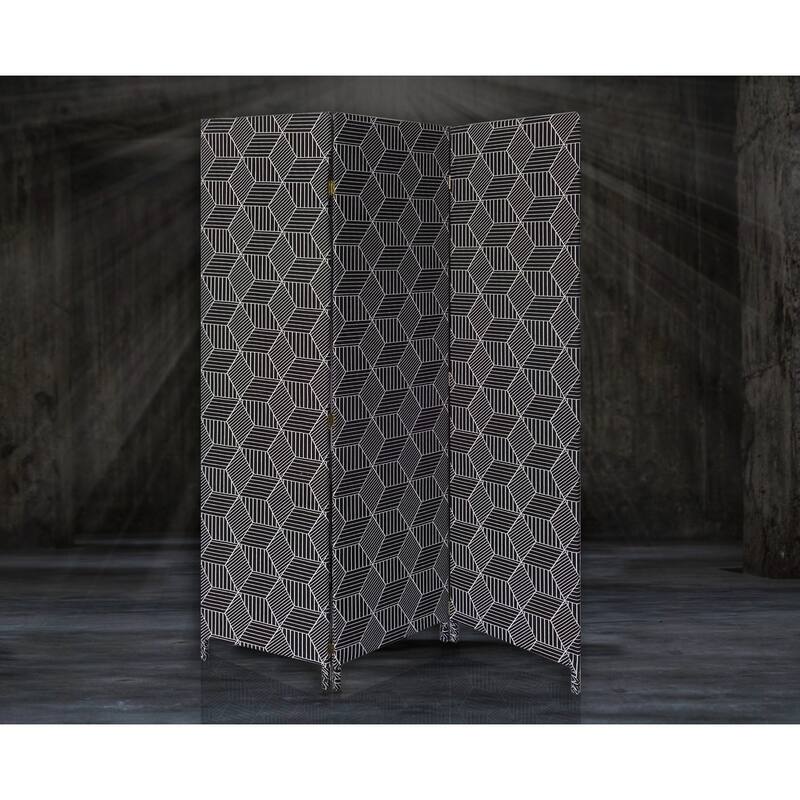 Screen Gems 3 Panel Fabric Kelvin Screen - 47 x 71 - 47 x 71