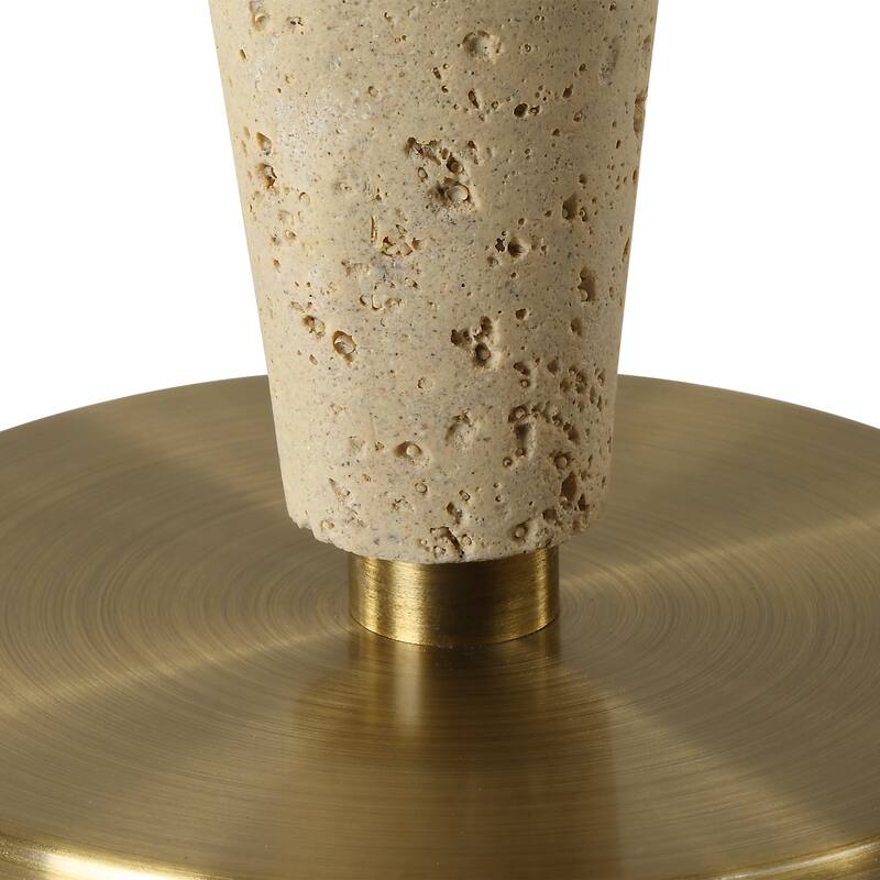 Uttermost Juliet Travertine Table Lamp - 35.75" H X 17" W X 17" D