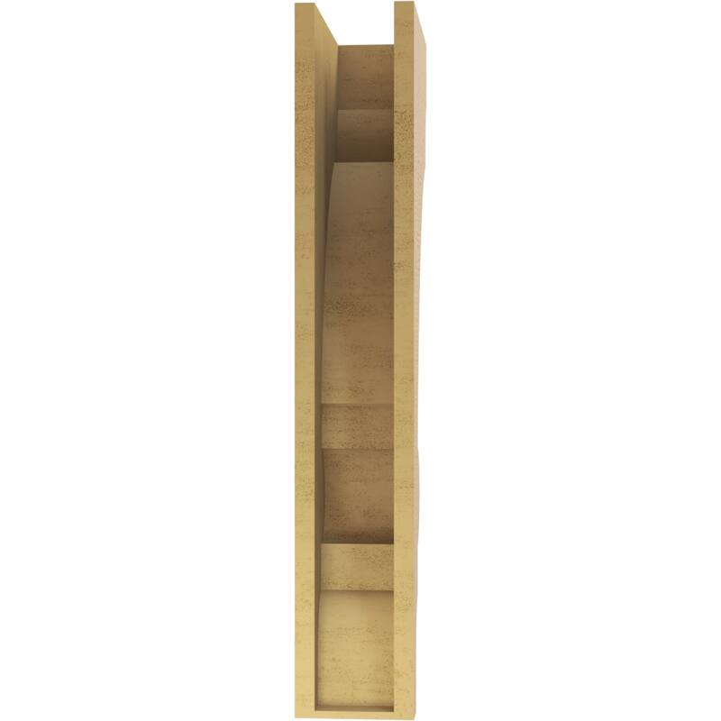 Series 2 Thin Diane Rough Cedar Woodgrain TimberThane Corbel, Primed Tan