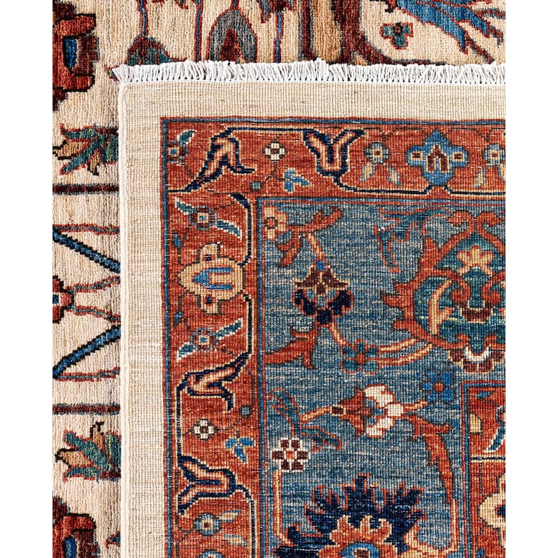 Serapi One-of-a-Kind Hand-Knotted Area Rug - Ivory - 9' 3" x 11' 11"