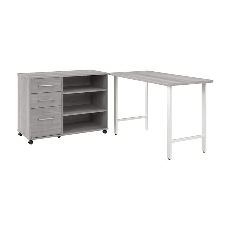 Bush Business Furniture Hustle 48W x 24D Computer Desk with Storage