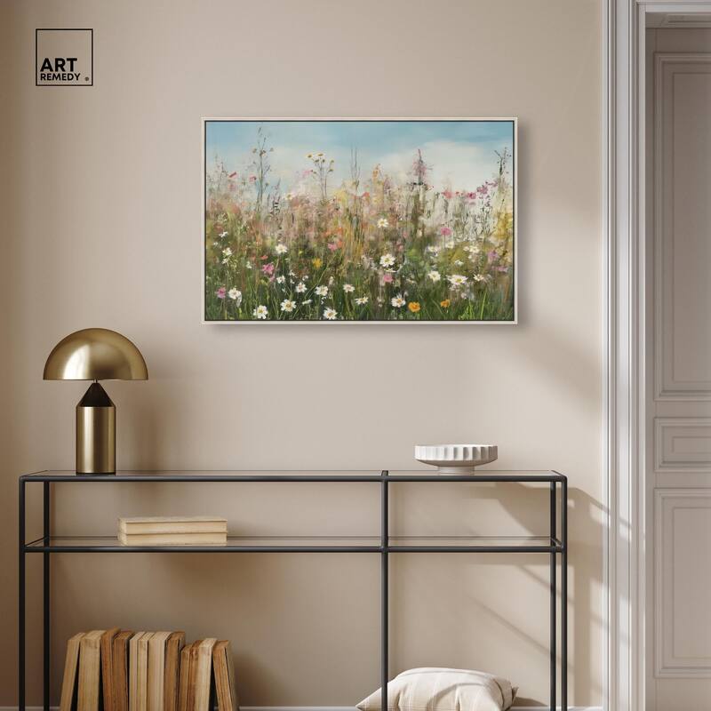 Glimmering Glade Garden I Canvas by Art Remedy