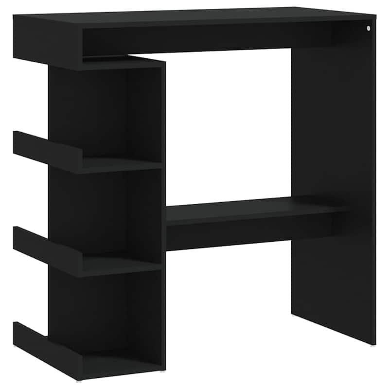 vidaXL Bar Table with Storage Rack 39.4"x19.7"x40" Engineered Wood - 39.4" x 19.7" x 40"