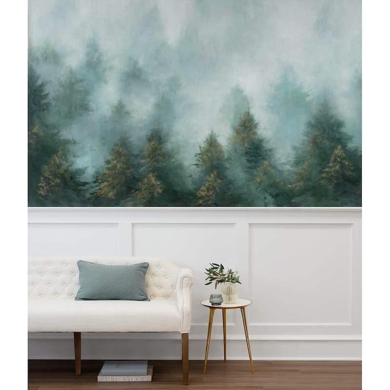 NextWall Daybreak Forest Peel and Stick Wall Mural