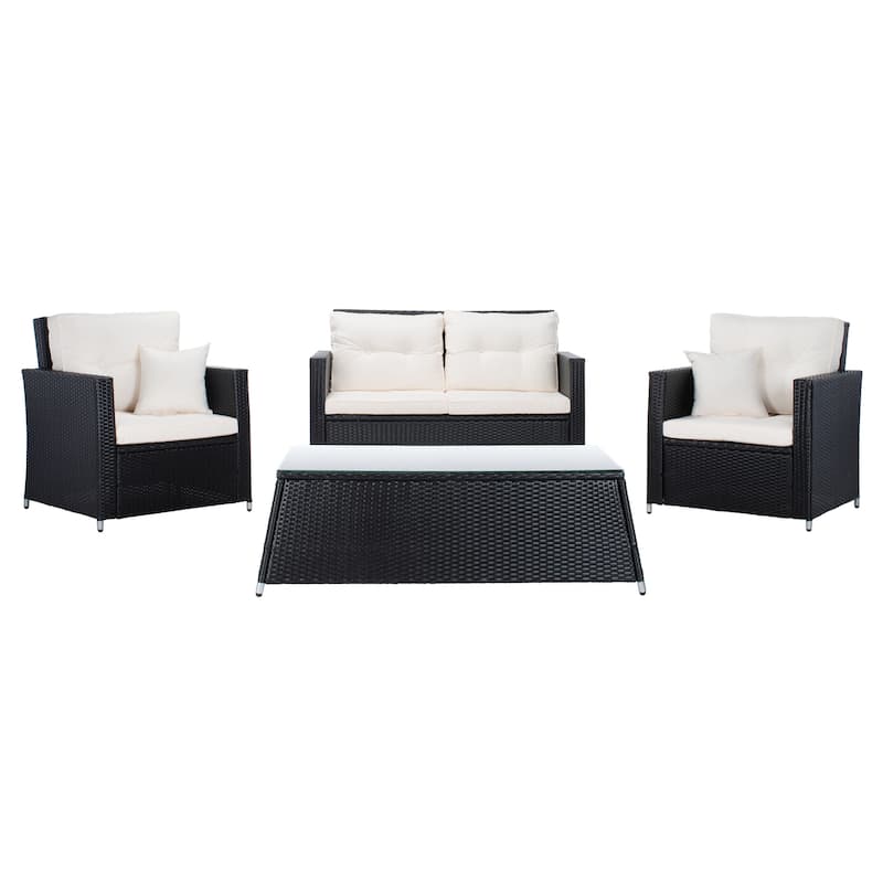 SAFAVIEH Outdoor Living Lorma 4-Piece Patio Set.